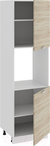 Изображение товара Шкаф-пенал кухонный ТриЯ Гранита 1П6 (белый/дуб сонома)