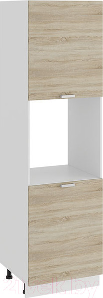 Изображение товара Шкаф-пенал кухонный ТриЯ Гранита 1П6 (белый/дуб сонома)