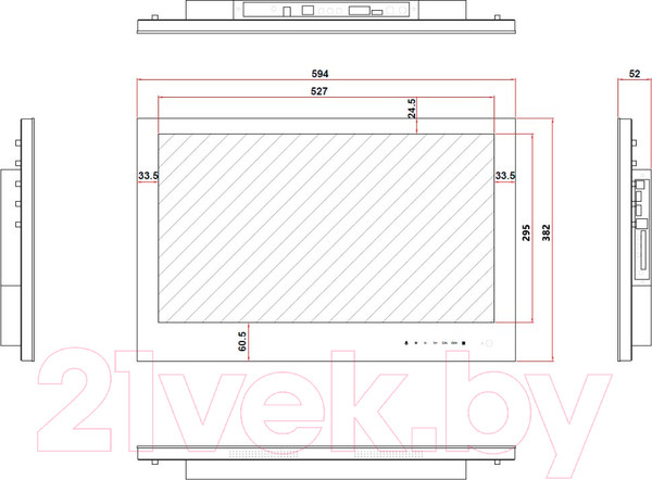 Изображение товара Телевизор Avel Smart AVS240WS (черный)