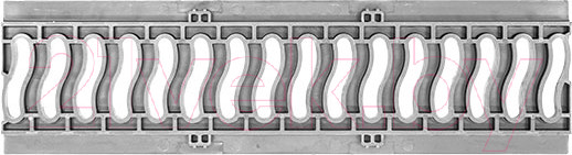Изображение товара Решетка водоприемная Ecoteck Волна / ДИ 01917000 (металлик)