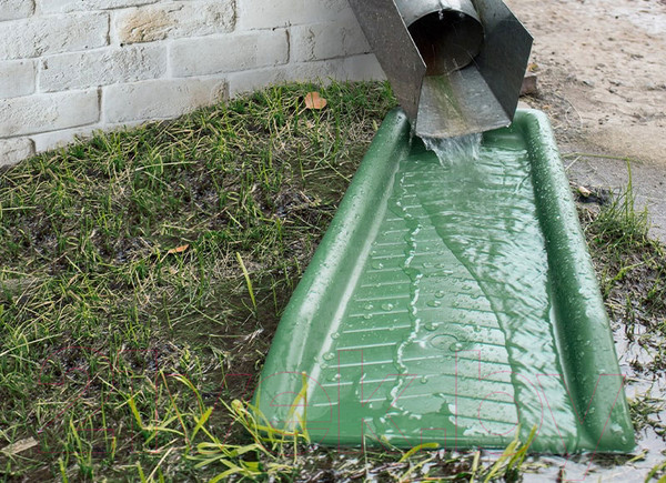 Изображение товара Желоб под трубу водосточную Ecoteck ДИ 14613000 (зеленый)