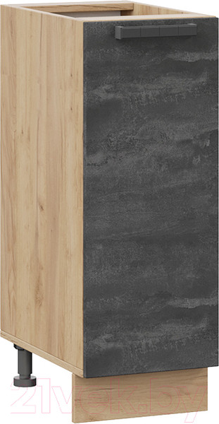 Изображение товара Шкаф-стол кухонный ТриЯ Детройт 1Н3 (дуб крафт золотой/угольный камень)