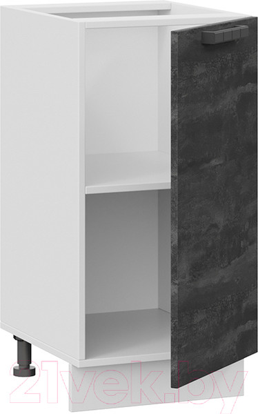 Изображение товара Шкаф-стол кухонный ТриЯ Детройт 1Н4 (белый/угольный камень)