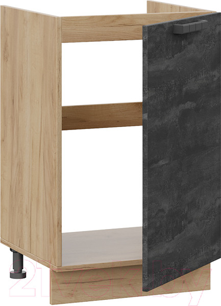 Изображение товара Шкаф под мойку ТриЯ Детройт 1Н5М (дуб крафт золотой/угольный камень)