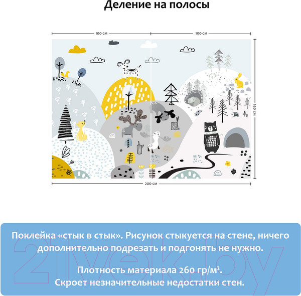 Изображение товара Фотообои листовые Citydecor Детский сюжет (200x140)