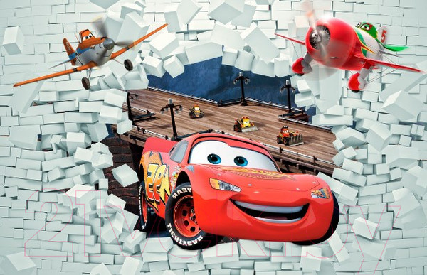 Изображение товара Фотообои листовые Citydecor Молния Маквин (200x140)