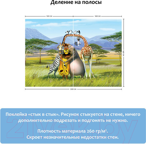 Изображение товара Фотообои листовые Citydecor Мадагаскар (200x140)