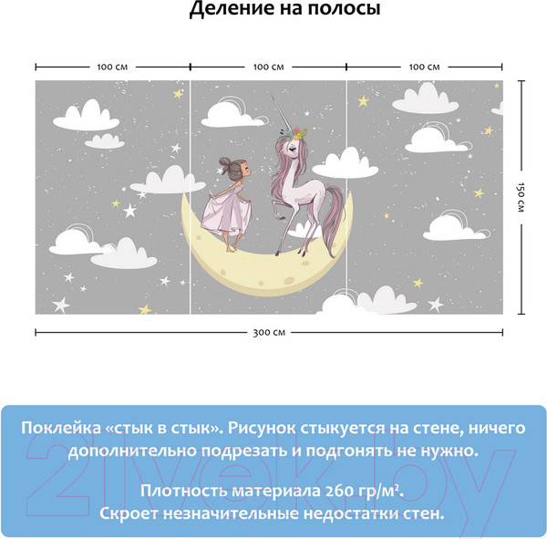 Изображение товара Фотообои листовые Citydecor Princess 1 (300x150)