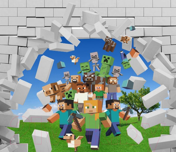 Изображение товара Фотообои листовые Citydecor Майнкрафт (300x260)