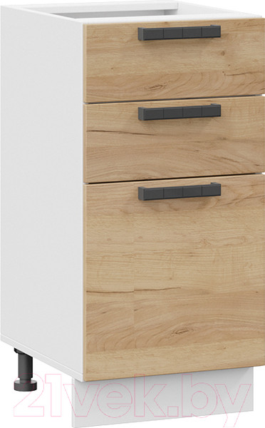 Изображение товара Шкаф-стол кухонный ТриЯ Детройт 1Н4Я3 (белый/дуб крафт золотой)