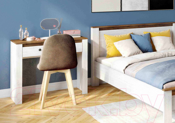 Изображение товара Туалетный столик Мебельград Даллас (дуб винтерберг/таксония)