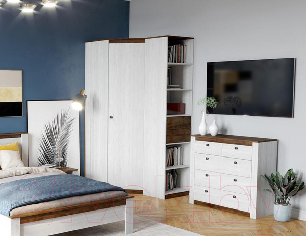 Изображение товара Стеллаж Мебельград Даллас (дуб винтерберг/таксония)