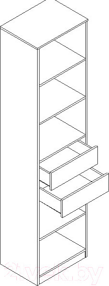 Изображение товара Стеллаж Мебельград Даллас (дуб винтерберг/таксония)