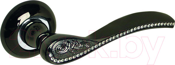 Изображение товара Ручка дверная Palidore 103 ВН Crystal (черный никель с кристаллами)