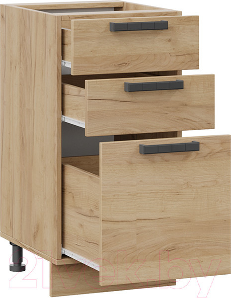 Изображение товара Шкаф-стол кухонный ТриЯ Детройт 1Н4Я3 (дуб крафт золотой)