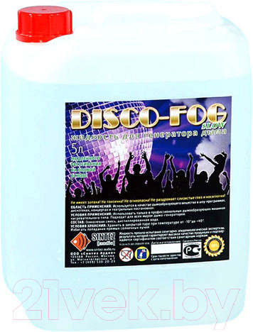 Изображение товара Жидкость для генератора дыма Disco Fog Slow (5л)