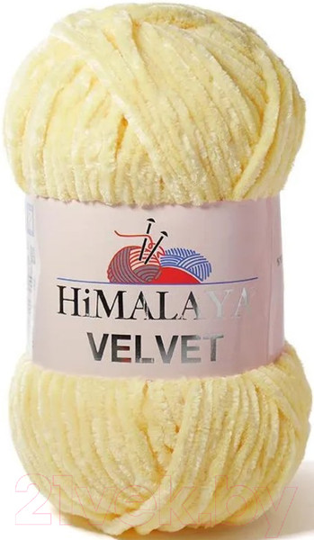 Изображение товара Пряжа для вязания Himalaya Velvet 90002 (светло-жетлый)