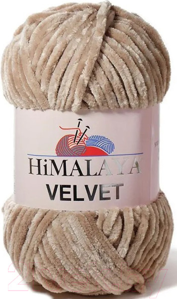 Изображение товара Пряжа для вязания Himalaya Velvet 90017 (светло-коричневый)