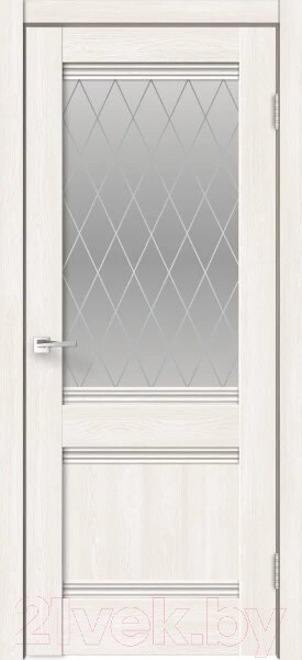 Изображение товара Дверь межкомнатная Velldoris Eco Flex City 22 60x200 (дуб бьянко/ромб малый светлый)