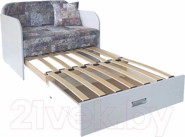 Изображение товара Диван Анмикс Кейт (ЛДСП бодега/принт Verdy Mocca)