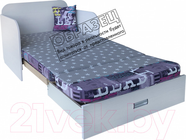 Изображение товара Диван Анмикс Кейт (ЛДСП бодега/принт Inkanto Vision)