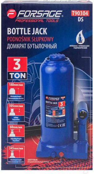 Изображение товара Бутылочный домкрат Forsage F-T90304DS (51443)