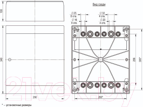 Изображение товара Бокс пластиковый IEK MKP82-N-24-WD-41-10