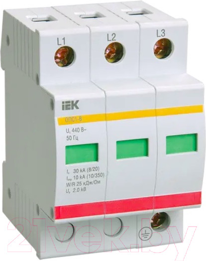 Изображение товара Ограничитель перенапряжения IEK MOP20-3-C