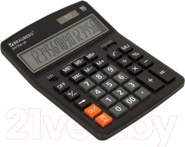 Изображение товара Калькулятор Brauberg Extra-16-BK / 250475 (черный)