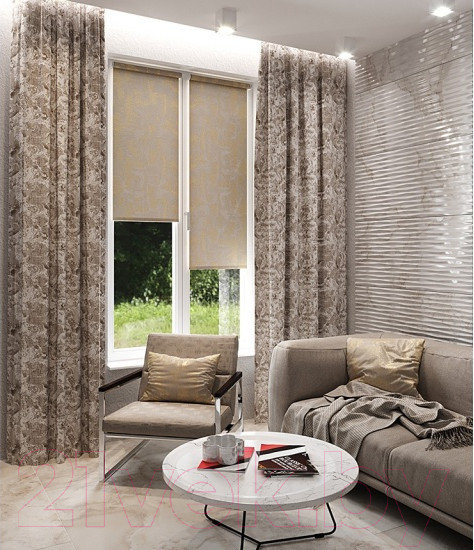 Изображение товара Штора LEGRAND Карара 150x260 / 58094724 (латте)