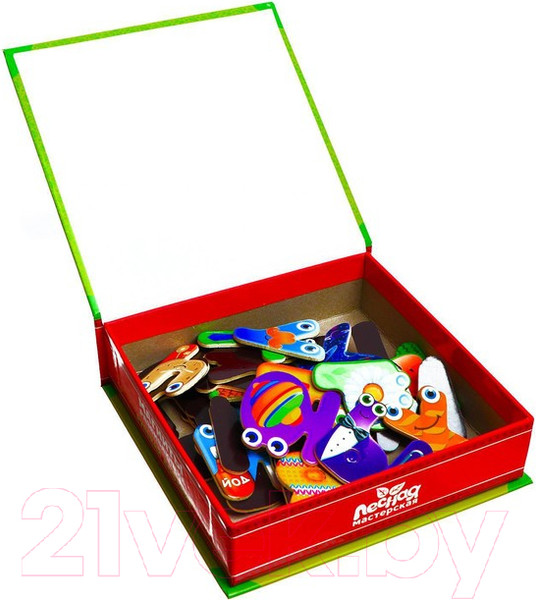 Изображение товара Развивающий игровой набор Лесная мастерская Русский алфавит. Развивающие магниты / 181087