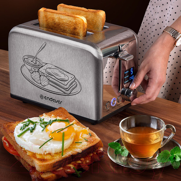Изображение товара Тостер Endever Skyline ST-143 (серый)