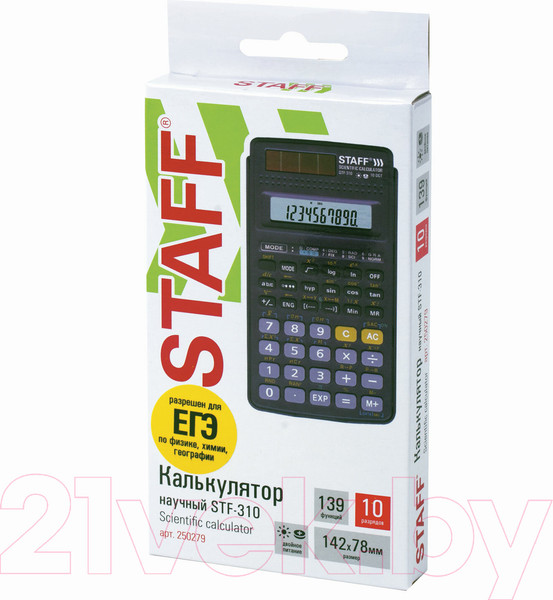 Изображение товара Калькулятор Staff STF-310 / 250279