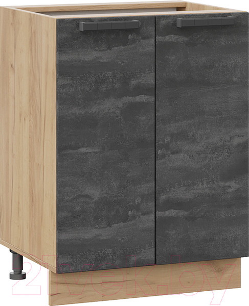 Изображение товара Шкаф-стол кухонный ТриЯ Детройт 1Н6 (дуб крафт золотой/угольный камень)