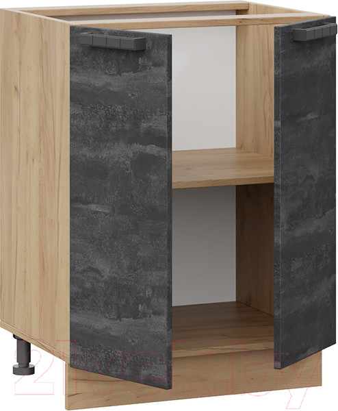 Изображение товара Шкаф-стол кухонный ТриЯ Детройт 1Н6 (дуб крафт золотой/угольный камень)