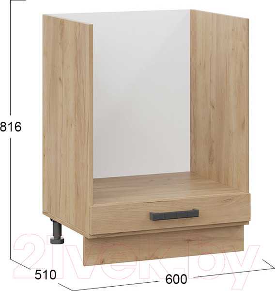 Изображение товара Шкаф под духовку ТриЯ Детройт 1Н6Б (дуб крафт золотой)