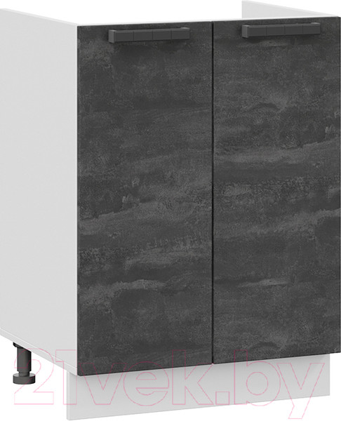 Изображение товара Шкаф под мойку ТриЯ Детройт 1Н6М (белый/угольный камень)