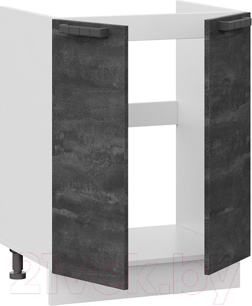 Изображение товара Шкаф под мойку ТриЯ Детройт 1Н6М (белый/угольный камень)