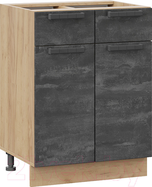 Изображение товара Шкаф-стол кухонный ТриЯ Детройт 1Н6Я1 (дуб крафт золотой/угольный камень)