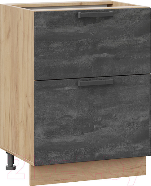 Изображение товара Шкаф-стол кухонный ТриЯ Детройт 1Н6Я2 (дуб крафт золотой/угольный камень)