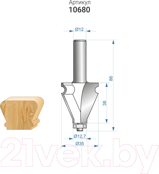 Изображение товара Фреза Энкор 10680