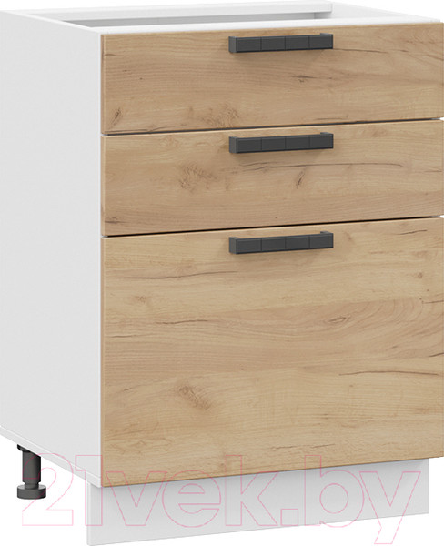 Изображение товара Шкаф-стол кухонный ТриЯ Детройт 1Н6Я3 (белый/дуб крафт золотой)