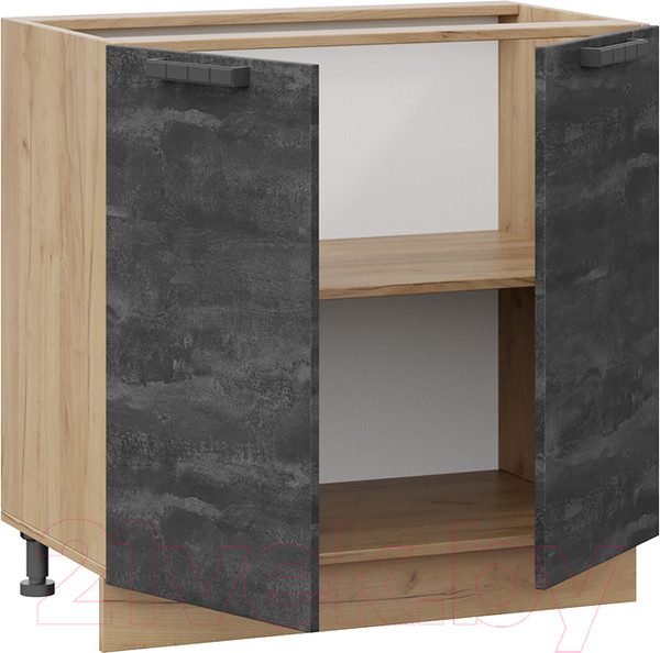 Изображение товара Шкаф-стол кухонный ТриЯ Детройт 1Н8 (дуб крафт золотой/угольный камень)