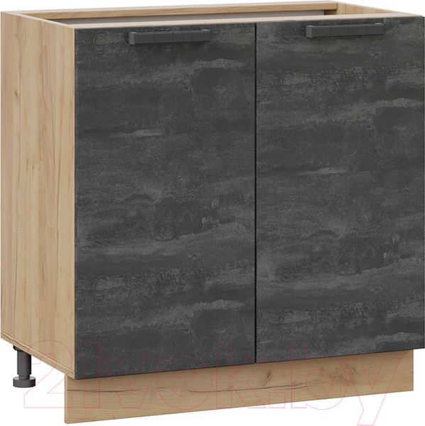 Изображение товара Шкаф-стол кухонный ТриЯ Детройт 1Н8 (дуб крафт золотой/угольный камень)