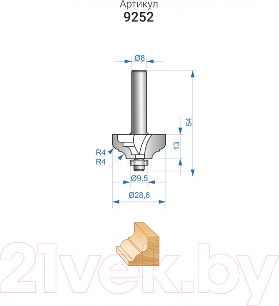Изображение товара Фреза Энкор 9252