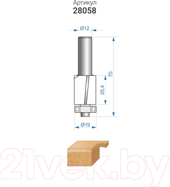 Изображение товара Фреза Энкор 28058