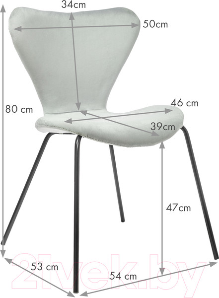Изображение товара Стул Mio Tesoro Донато SC-264F (светло-серый/черный)