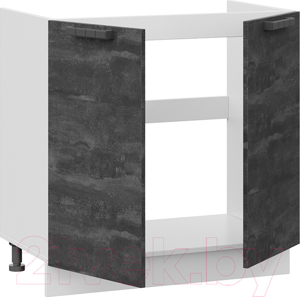 Изображение товара Шкаф под мойку ТриЯ Детройт 1Н8М (белый/угольный камень)