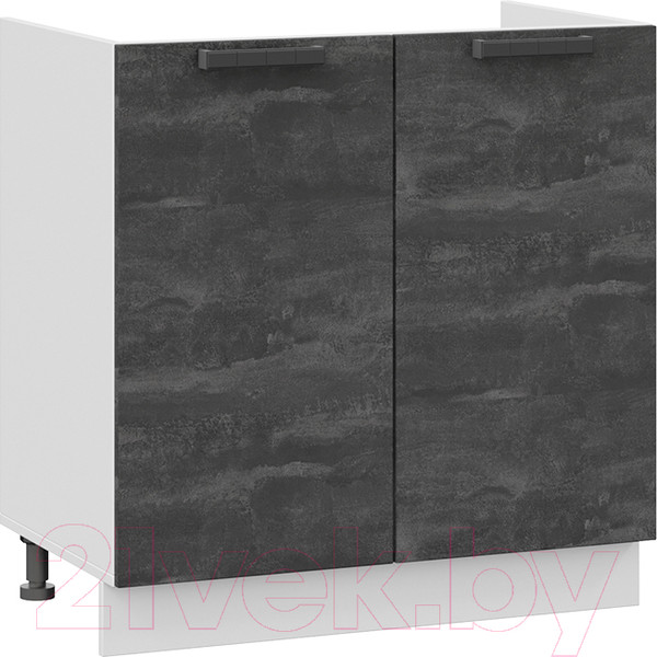 Изображение товара Шкаф под мойку ТриЯ Детройт 1Н8М (белый/угольный камень)