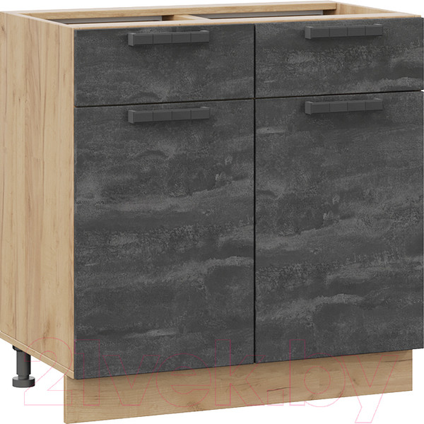 Изображение товара Шкаф-стол кухонный ТриЯ Детройт 1Н8Я1 (дуб крафт золотой/угольный камень)